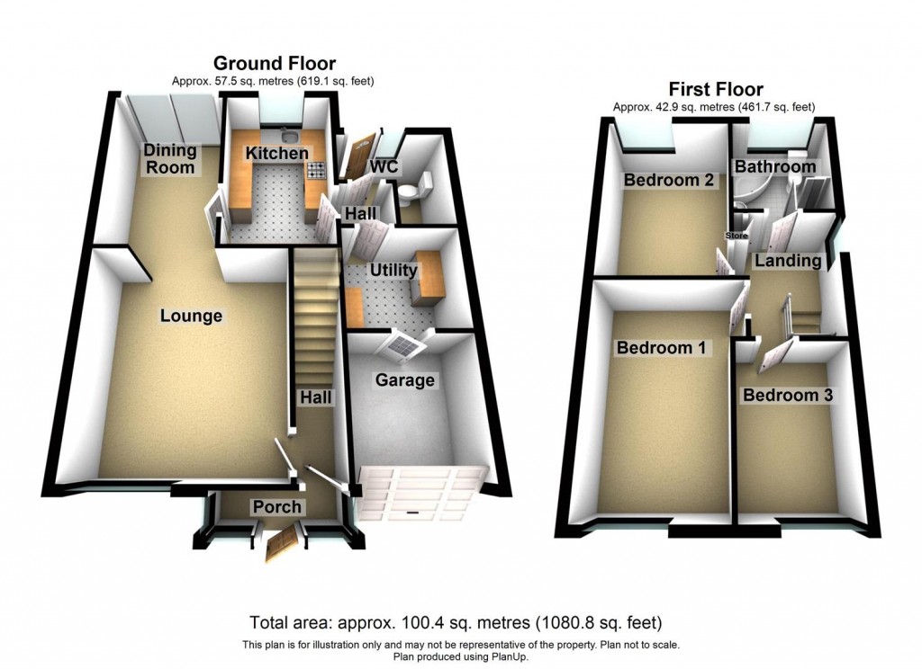 Floorplans For Tamar Drive, Smiths Wood, Birmingham