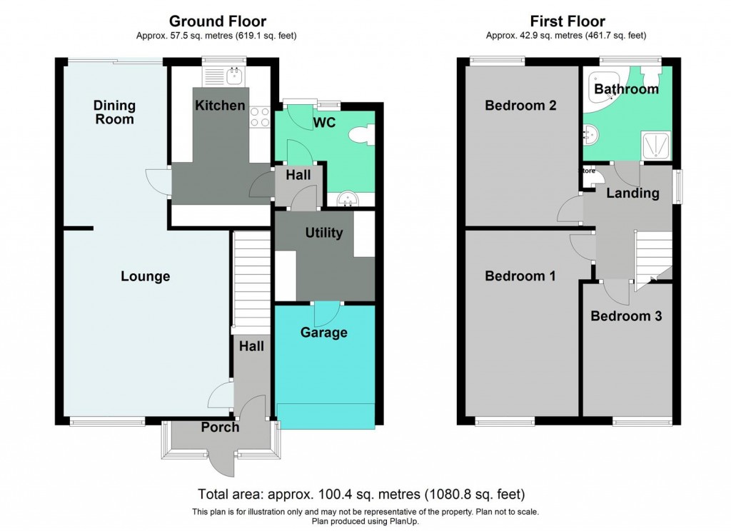 Floorplans For Tamar Drive, Smiths Wood, Birmingham