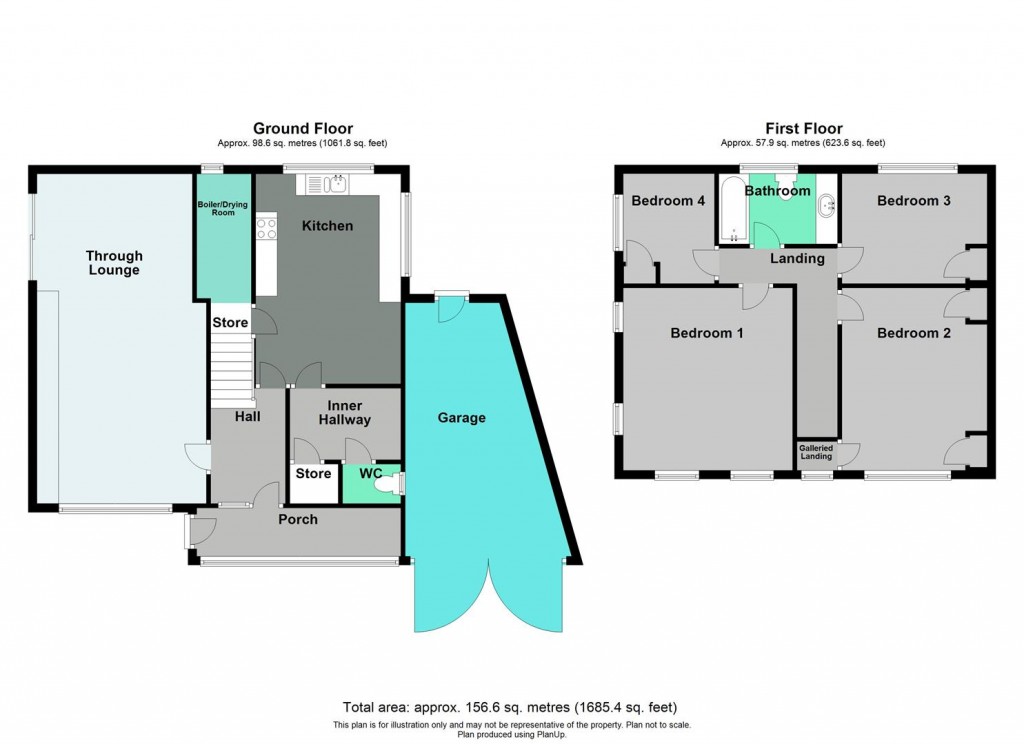 Floorplans For Cooks Lane, Kingshurst, Birmingham