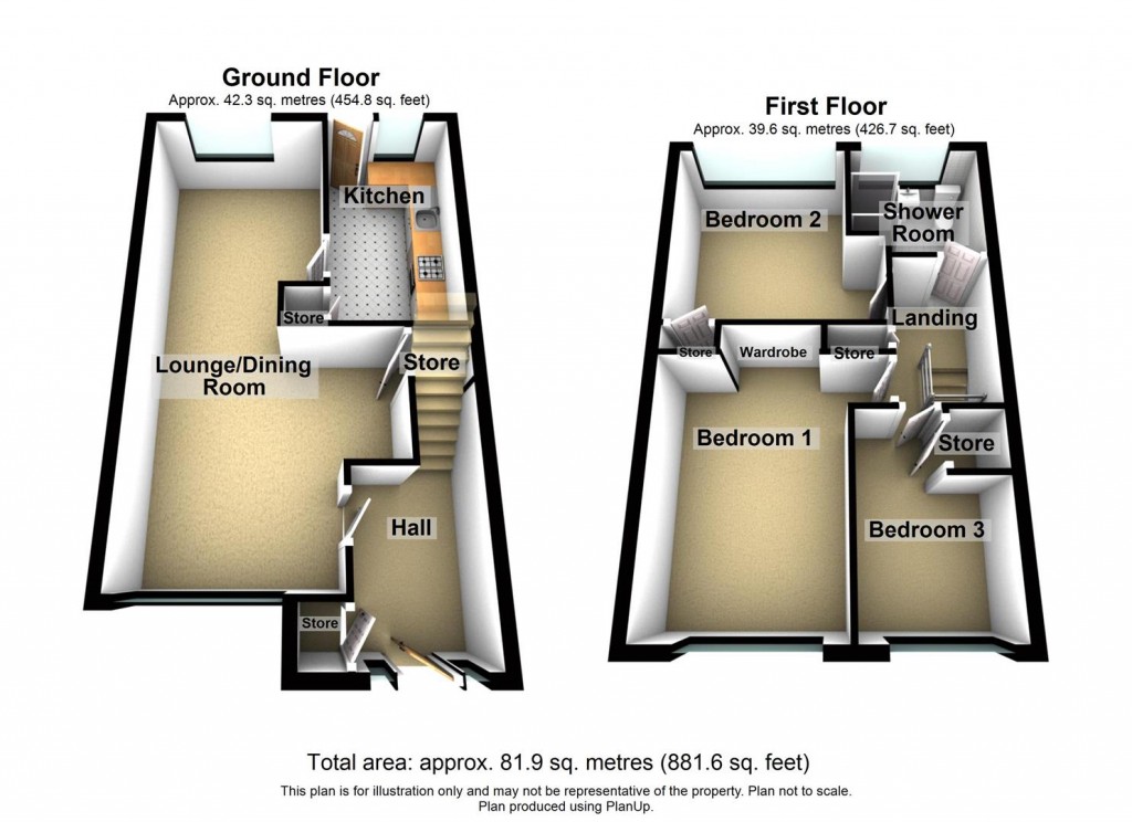 Floorplans For Morar Close, Castle Vale, Birmingham