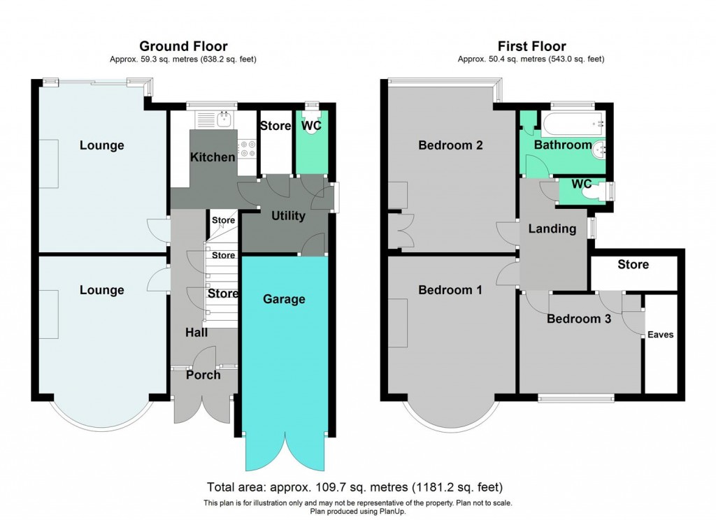 Floorplans For Windleaves Road, Castle Bromwich, Birmingham