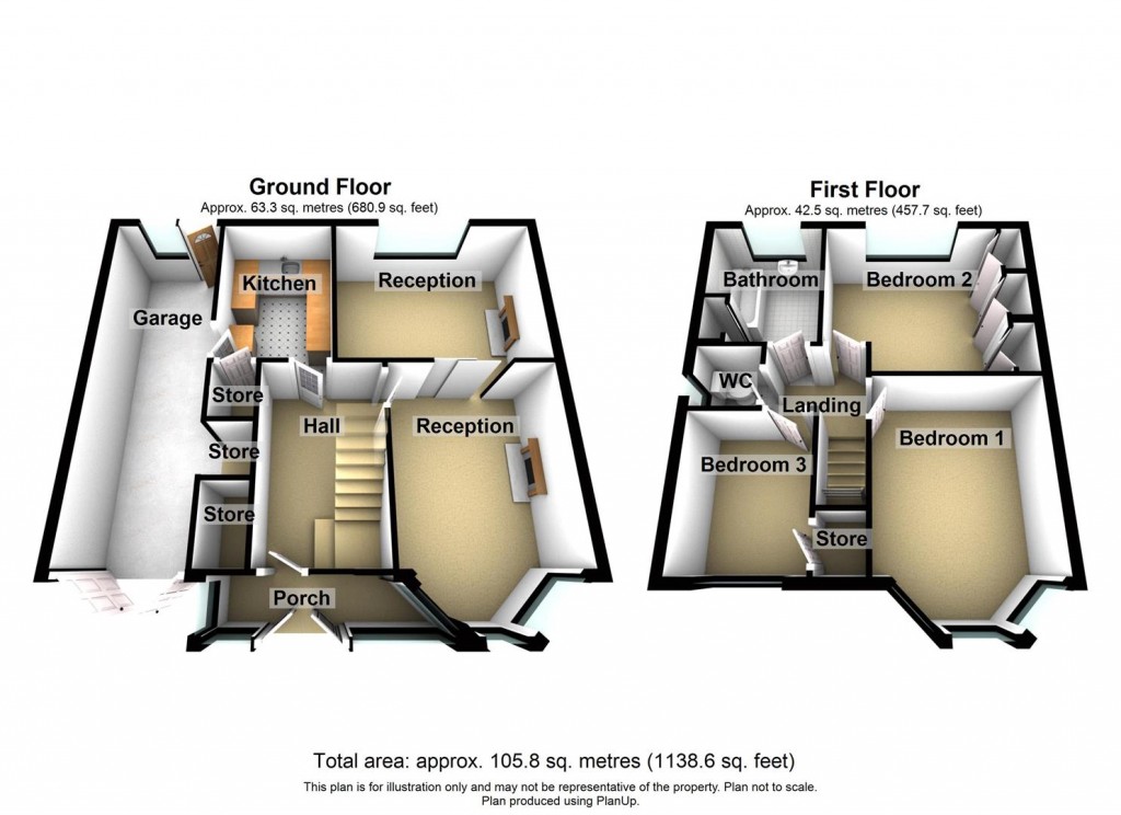 Floorplans For Twycross Grove, Hodge Hill, Birmingham