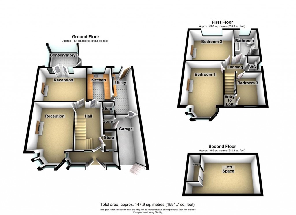 Floorplans For Sandhurst Avenue, Hodge Hill, Birmingham