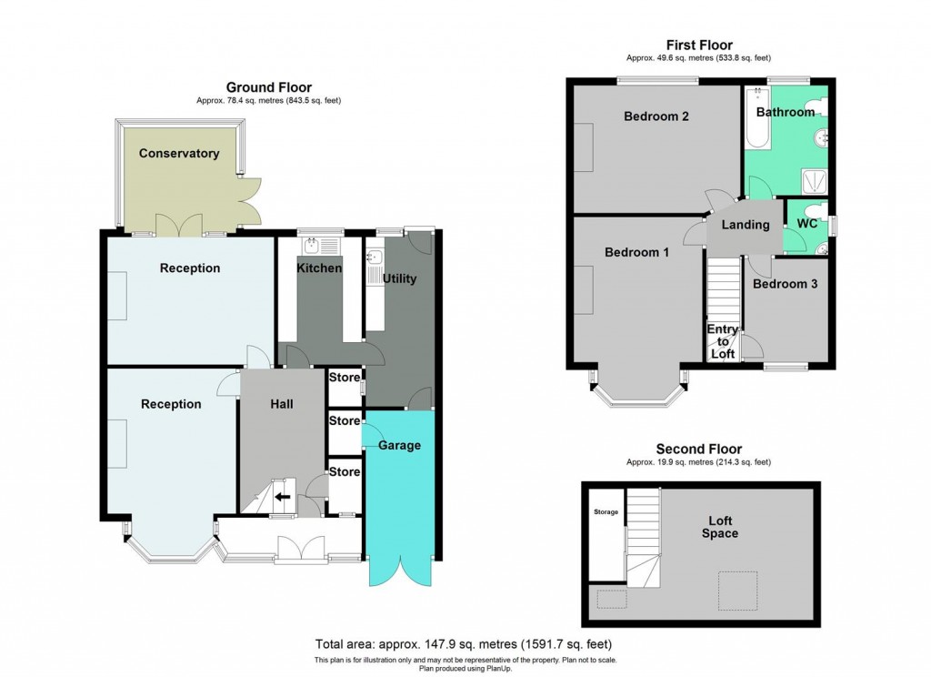 Floorplans For Sandhurst Avenue, Hodge Hill, Birmingham