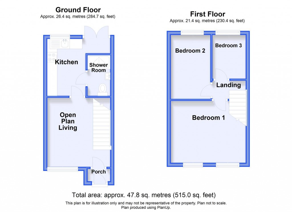 Floorplans For Green Lane, Small Heath, Birmingham