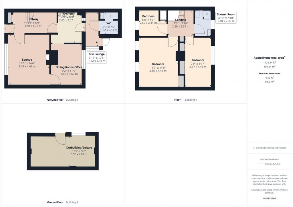 Floorplans For Meadway, Stechford, Birmingham