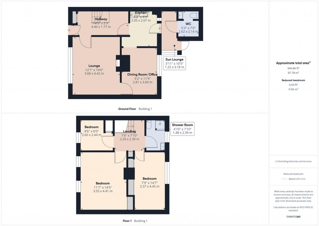 Floorplans For Meadway, Stechford, Birmingham