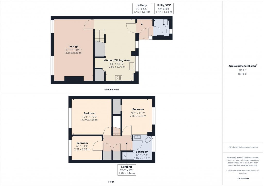 Floorplans For Manby Road, Castle Vale, Birmingham