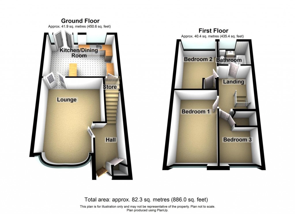 Floorplans For Kington Gardens, Birmingham