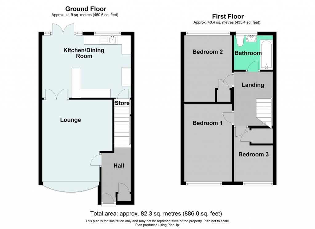 Floorplans For Kington Gardens, Birmingham