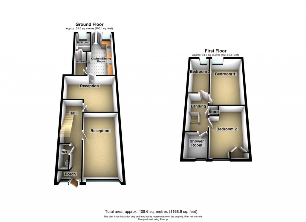 Floorplans For Darley Avenue, Birmingham