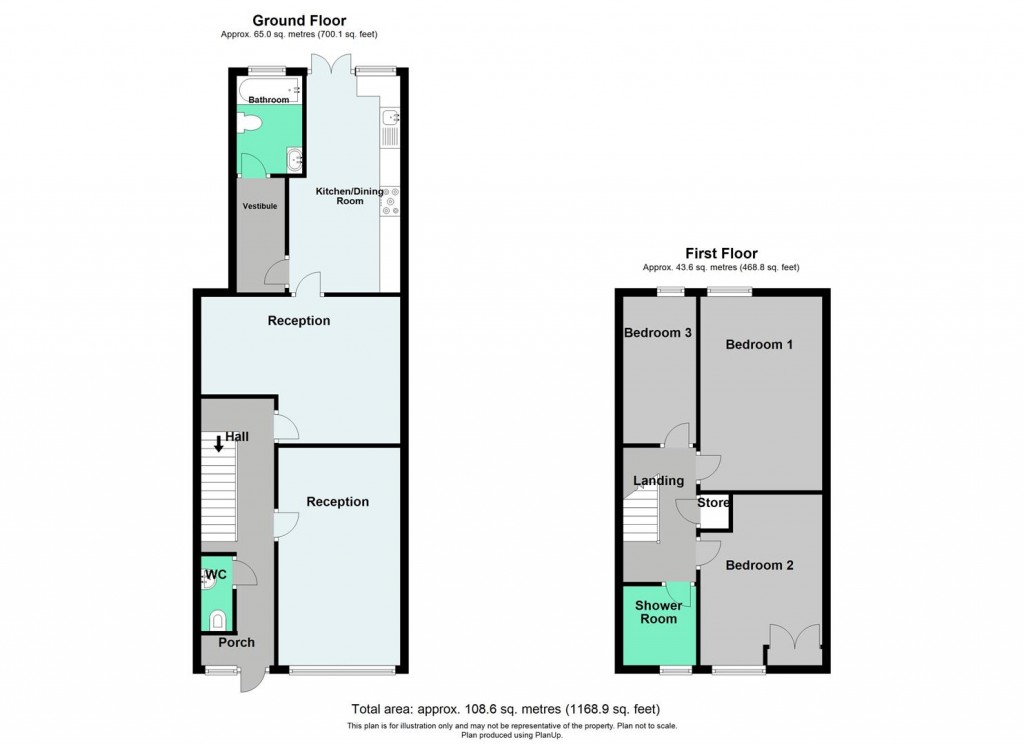 Floorplans For Darley Avenue, Birmingham