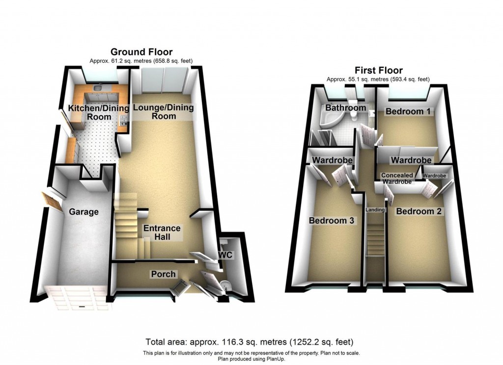 Floorplans For Park Hall Crescent, Castle Bromwich, Birmingham