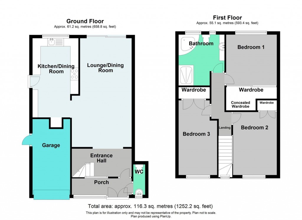 Floorplans For Park Hall Crescent, Castle Bromwich, Birmingham