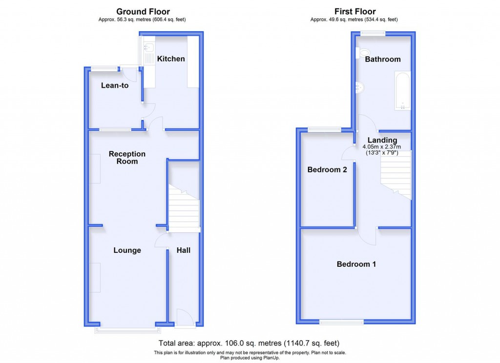 Floorplans For Kathleen Road, Yardley, Birmingham