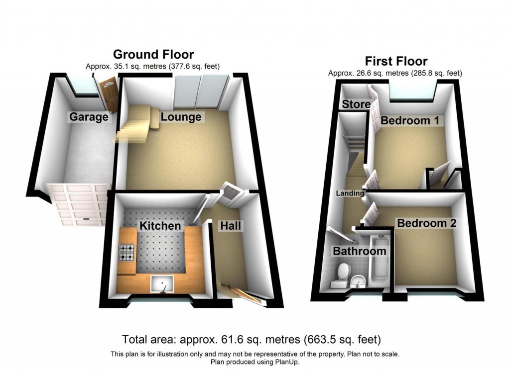 Floorplans For Hadrian Drive, Coleshill, Birmingham