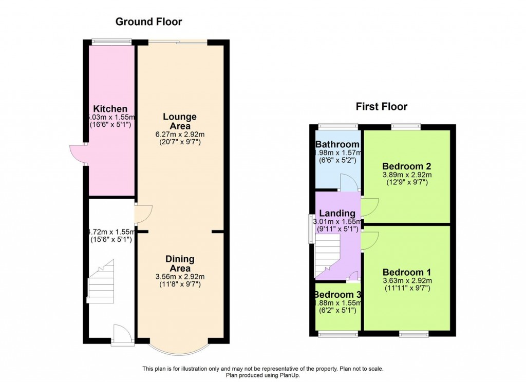 Floorplans For Church Road, Sheldon, Birmingham