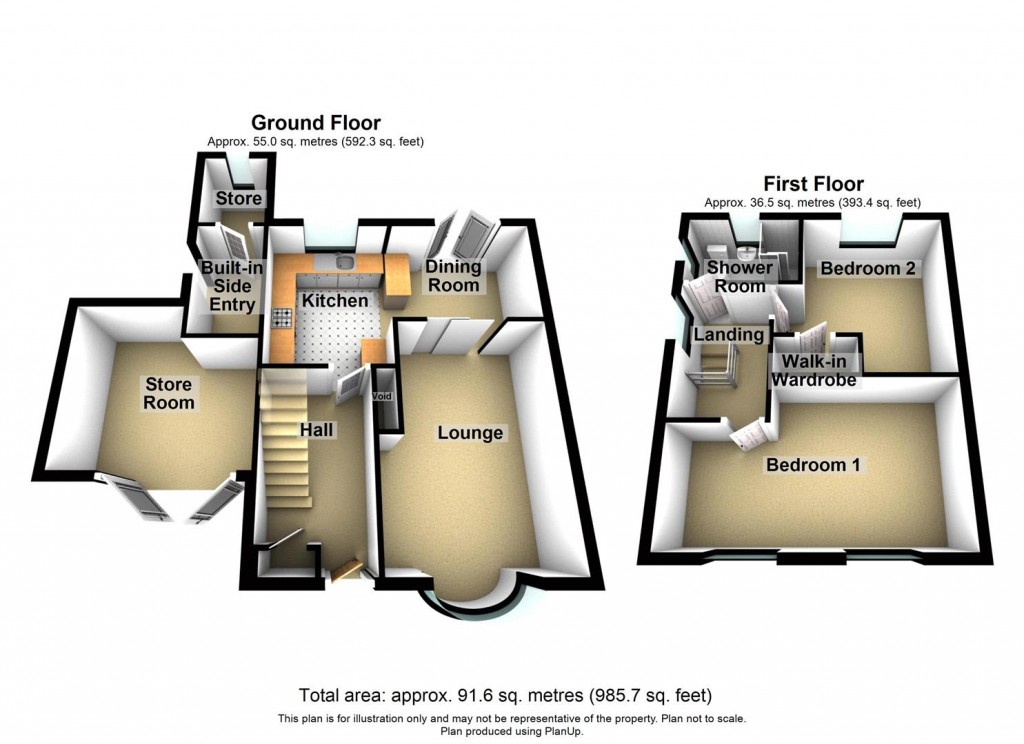 Floorplans For Broomdene Avenue, Shard End