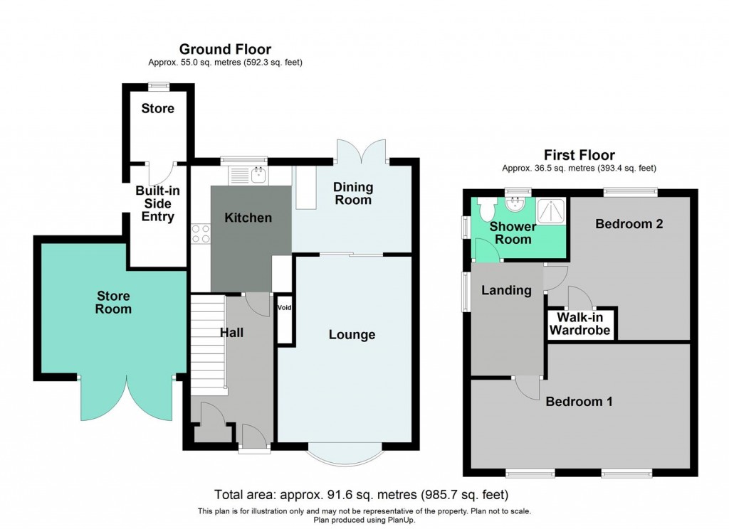 Floorplans For Broomdene Avenue, Shard End