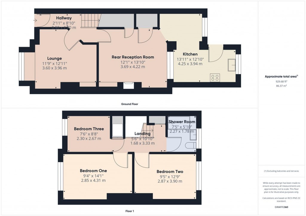 Floorplans For Cole Hall Lane, Kitts Green, Birmingham