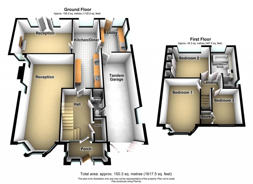 Floorplans For Blandford Avenue, Castle Bromwich