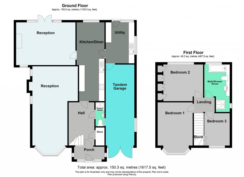 Floorplans For Blandford Avenue, Castle Bromwich