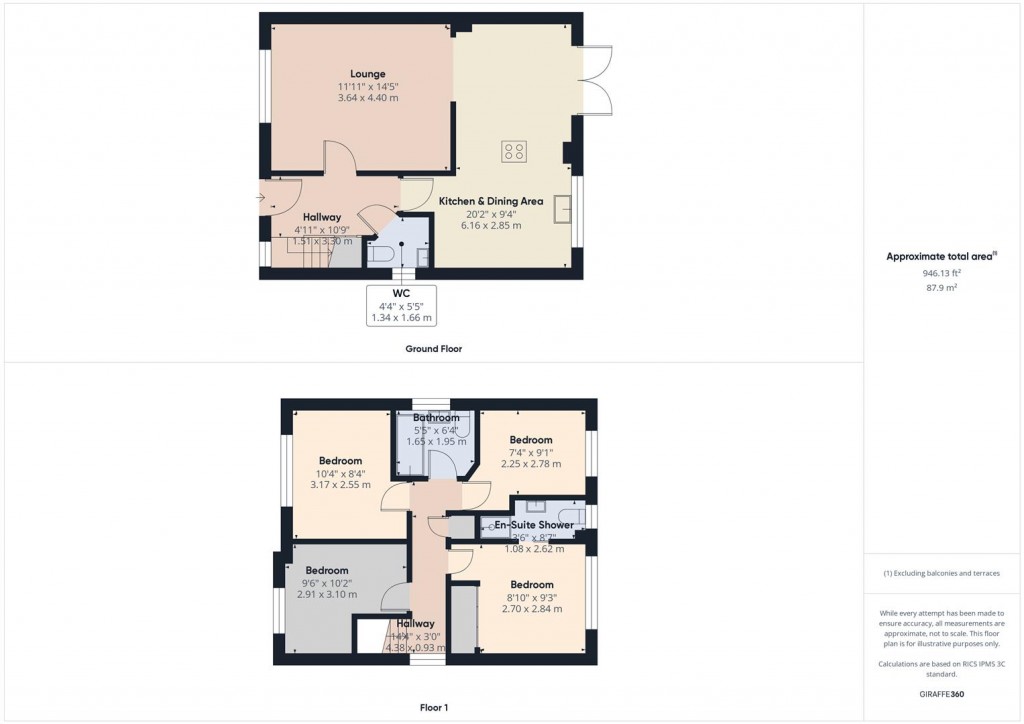 Floorplans For Kennerley Road, South Yardley, Birmingham