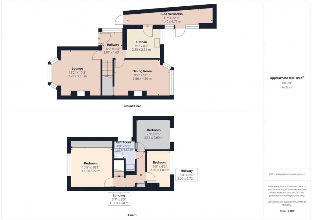 Floorplans For Charlbury Crescent, Yardley, Birmingham