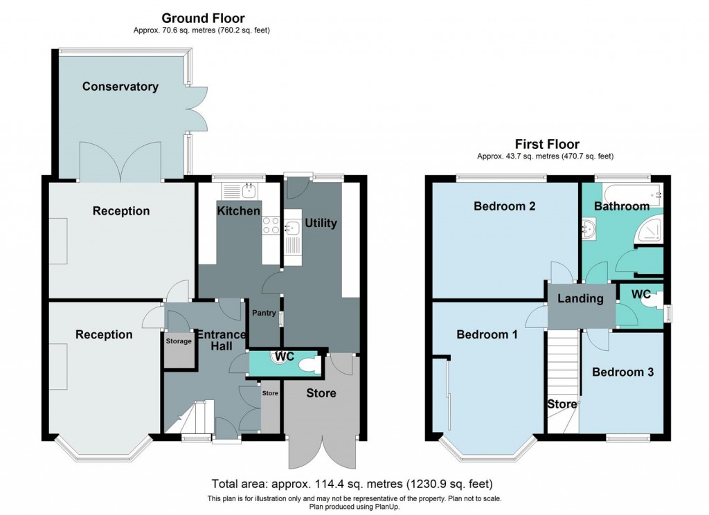 Floorplans For Southfield Avenue, Castle Bromwich, Birmingham