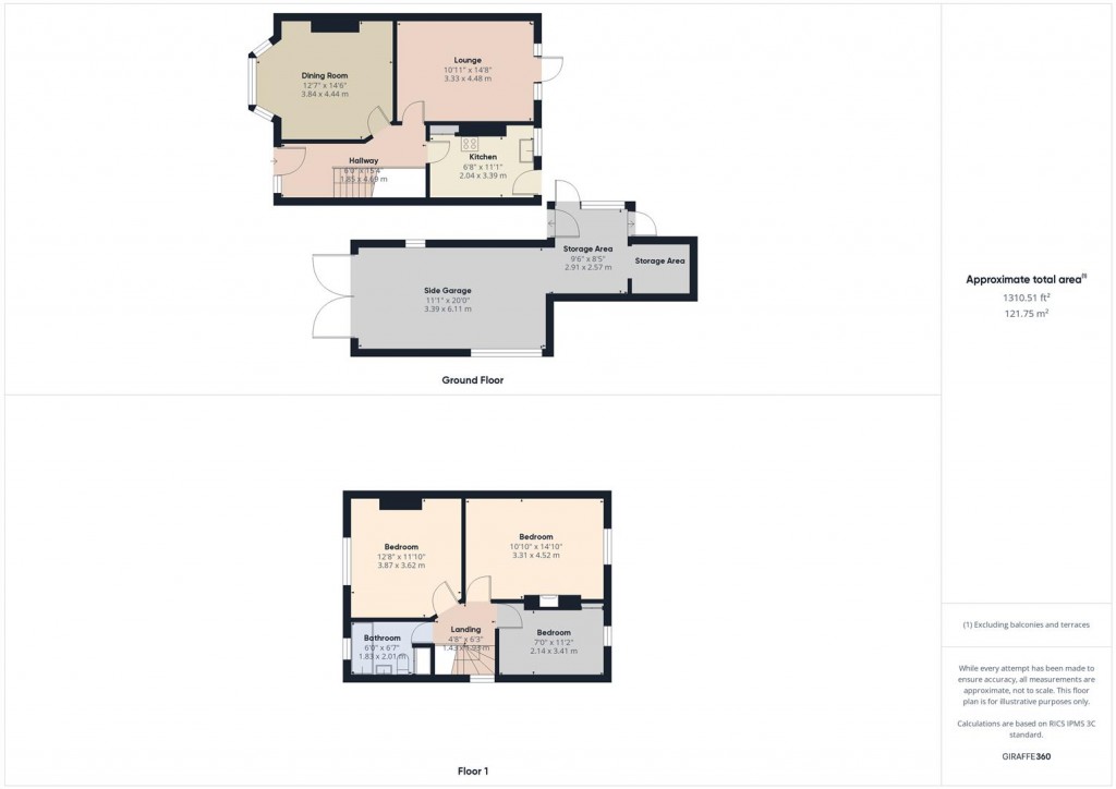 Floorplans For Rockingham Road, Yardley, Birmingham