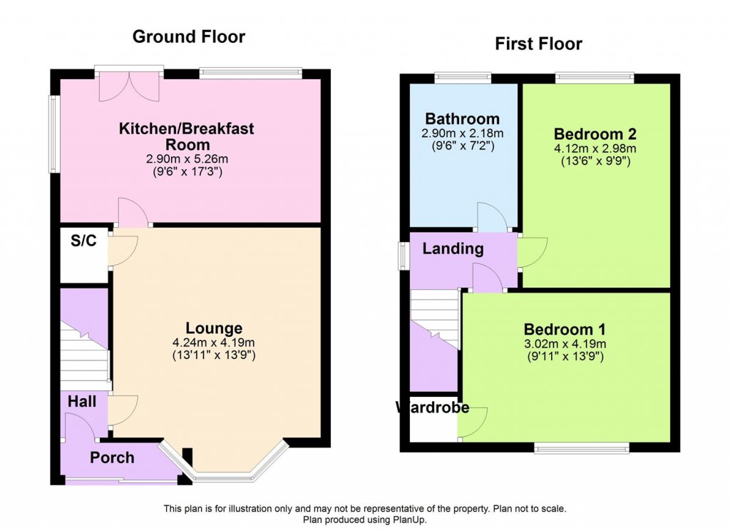 Floorplans For Wembley Grove, Birmingham