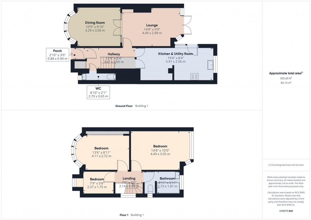 Floorplans For Cranfield Grove, Yardley, Birmingham