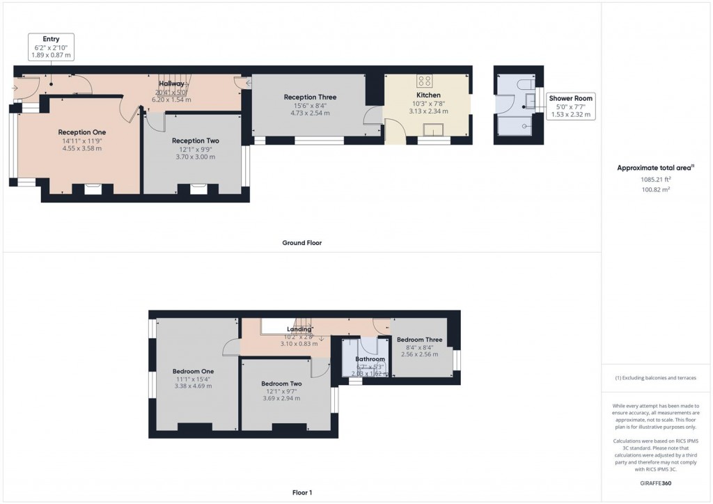 Floorplans For Aubrey Road, Small Heath, Birmingham