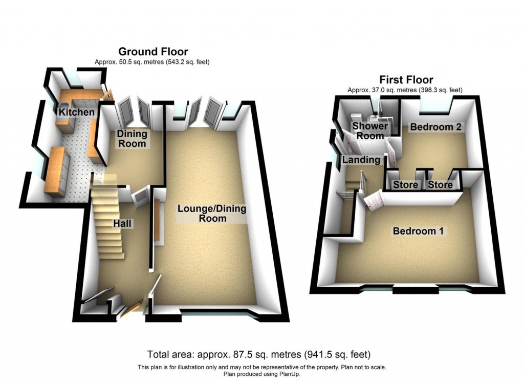 Floorplans For Gressel Lane, Tile Cross, Birmingham