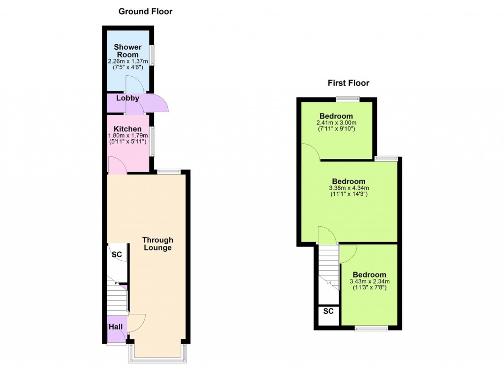 Floorplans For Wroxton Road, Yardley, Birmingham