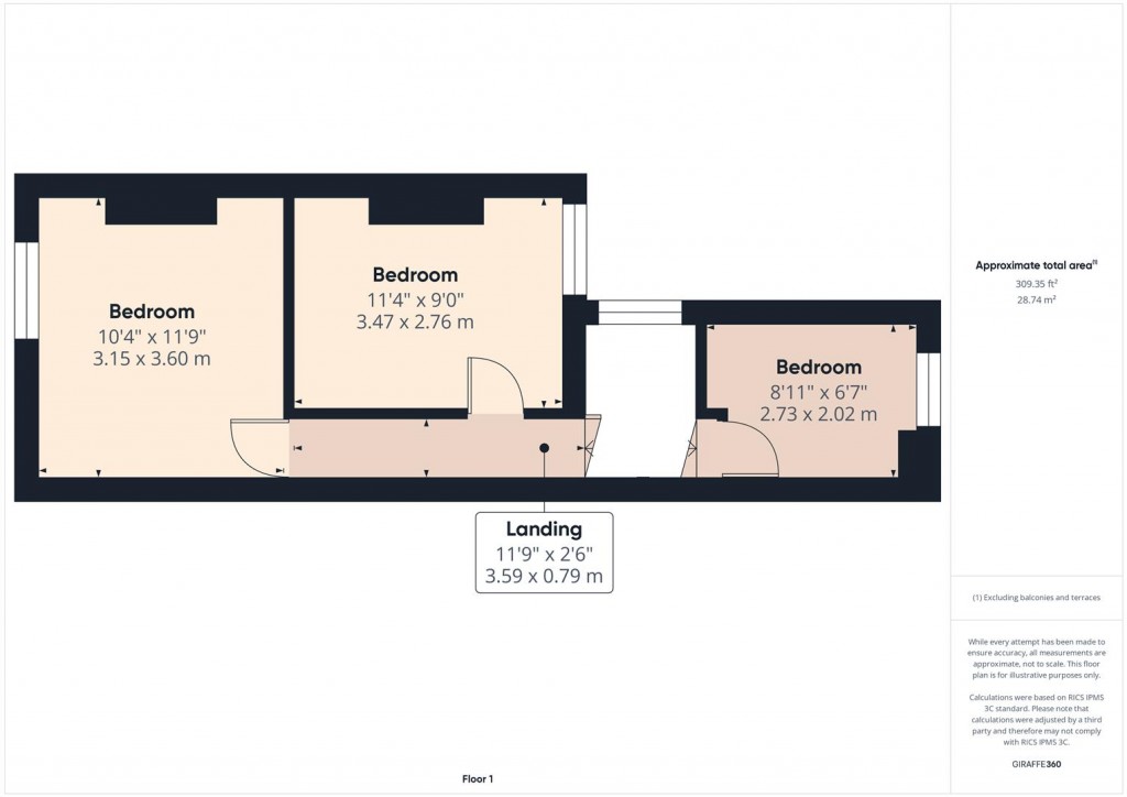 Floorplans For Preston Road, Yardley, Birmingham