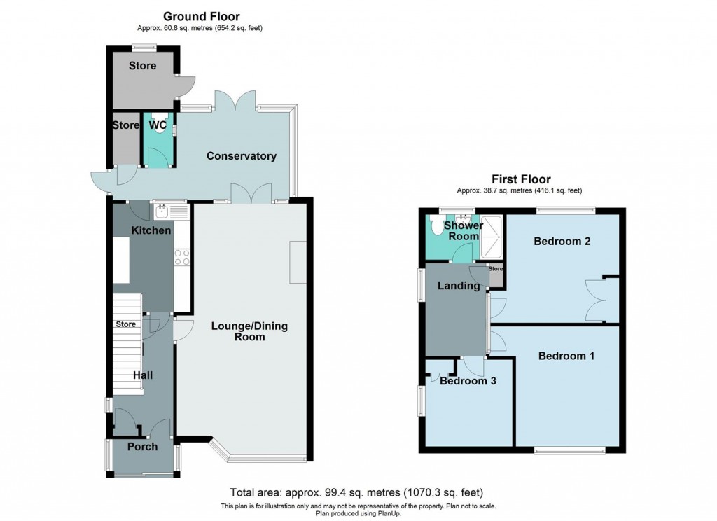 Floorplans For Bradley Road, Birmingham